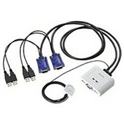 エレコム(ELECOM) KVM-KUSN パソコン切替器 USB 2台切替