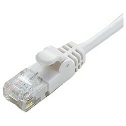 エレコム(ELECOM) LD-GPY/WH1 ホワイト LANケーブル カテゴリー6対応 ギガビットイーサネット 1m