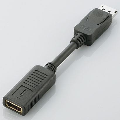エレコム(ELECOM) AD-DPHBK ブラック DisplayPort-HDMI 変換アダプタ