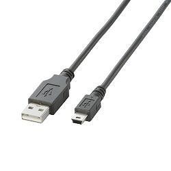 エレコム(ELECOM) U2C-M05BK ブラック USB2.0ケーブル A-miniB 0.5m