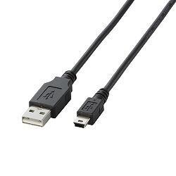 エレコム(ELECOM) U2C-M10BK ブラック USB2.0ケーブル A-miniB 1m