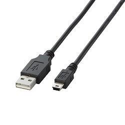 エレコム(ELECOM) U2C-M20BK ブラック USB2.0ケーブル A-miniB 2m