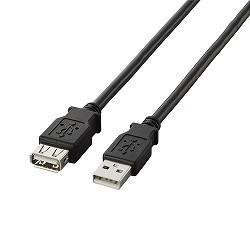 エレコム(ELECOM) U2C-E10BK ブラック USB2.0延長ケーブルA-A 1m