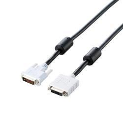 エレコム(ELECOM) CAC-DVIE10BK ブラック DVI延長ケーブル アナログ/デジタル 1m