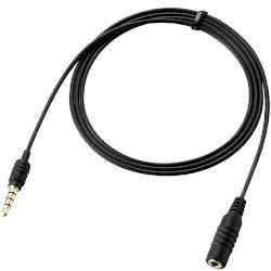 エレコム(ELECOM) MPA-EHPS10-BK ブラック 4極ミニプラグ延長ヘッドホンケーブル 1m