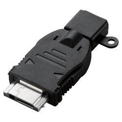 エレコム(ELECOM) MPA-MBFSADBK ブラック microB-FOMA Softbank変換アダプタ