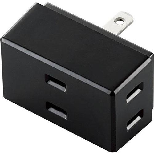 エレコム(ELECOM) T-TR01-2300BK ブラック トリプルタップ 2ピン 3個口