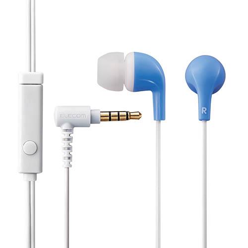 エレコム(ELECOM) EHP-CN300MBU ブルー カナル型 スマートフォン用ステレオヘッドホンマイク