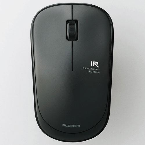 エレコム(ELECOM) M-IR07DRBK ブラック 2.4GHz接続 赤外線LED 3ボタン