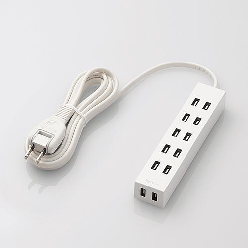 エレコム(ELECOM) T-NFL01-26 flecc barra 6個口 上挿し5・横挿し1 2m T-NFL01-2620WH ホワイト