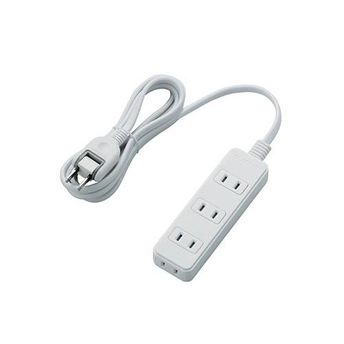 エレコム(ELECOM) T-TS02-2420WH ホワイト 電源タップ 180度スイングプラグ 延長コード 2ピン 4個口 2m