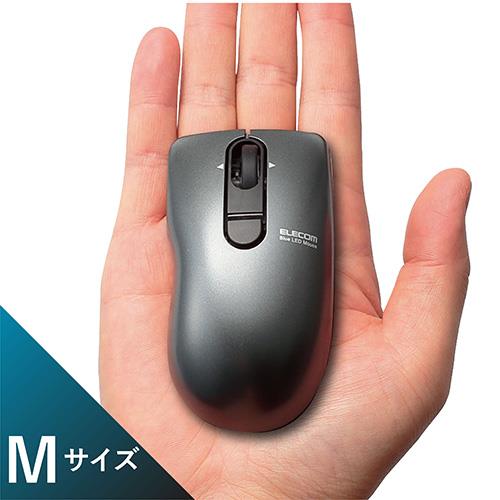 エレコム(ELECOM) M-FPG3DBSBK ブラック ワイヤレスBlueLEDマウス ポップグラスト