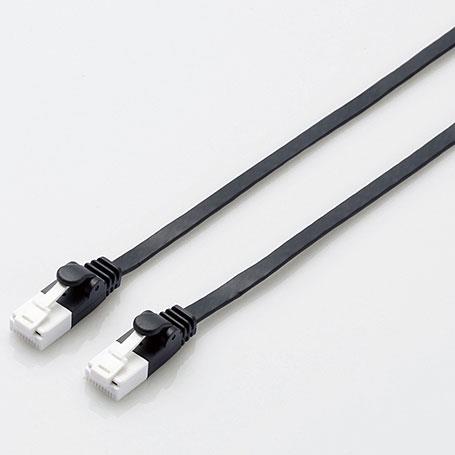 エレコム(ELECOM) LD-GFAT/BK10 ブラック カテゴリー6A対応LANケーブル 1m