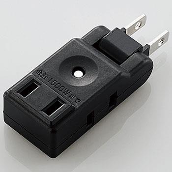 エレコム(ELECOM) AVT-M01-23BK ブラック マイクロタップ 3個口 上挿し1･横挿し2 2ピン