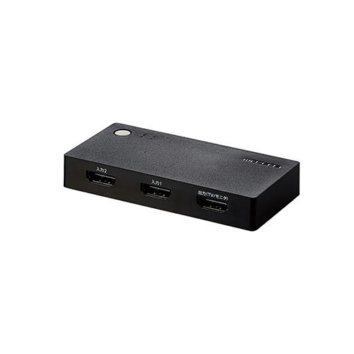 エレコム(ELECOM) DH-SWL2BK HDMI切替器 2ポート 入力:2、出力:1