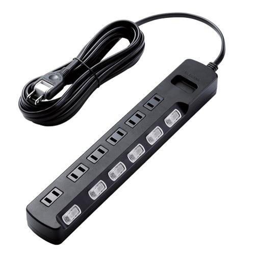 サンワサプライ シャッタータップ 3P 6個口 5m TAP-SH3650MG3PX5 /l サンワサプライ　ホコリ防止シャッター付き電源タップ　3P式⁄6個口⁄2.5m⁄ホコリ防止シャッター(自動)⁄マグネット付　TAP-AS4-3PS25　 1本