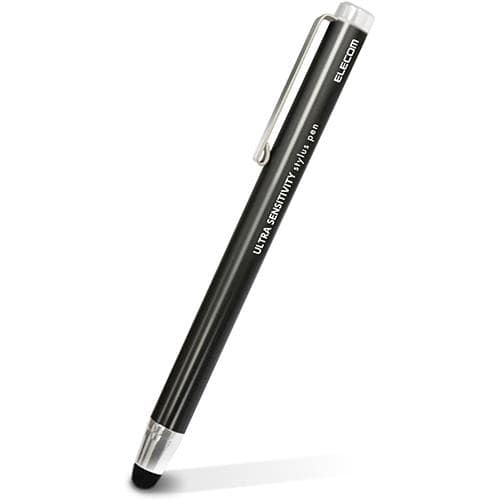 エレコム(ELECOM) PWTPC01BK ブラック タッチペン 超感度 スタンダード