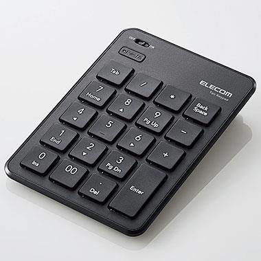 エレコム(ELECOM) TK-TBP020BK ブラック Bluetooth薄型テンキーパッド