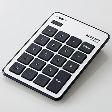 エレコム(ELECOM) TK-TBPM01SV シルバー mac用Bluetooth薄型テンキーパッド