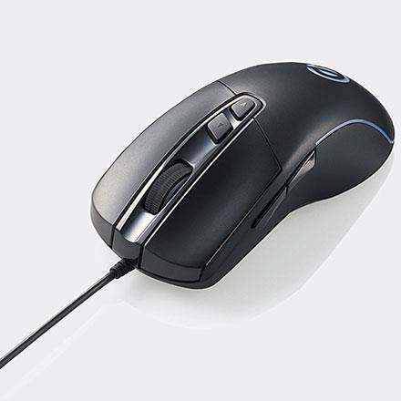エレコム(ELECOM) M-G01URBK ブラック USB 光学センサー方式 ゲーミングマウス 5ボタン