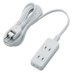 エレコム(ELECOM) T-S02-2330WH ホワイト 電源タップ 延長コード 2ピン 3個口 3m