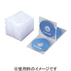 エレコム(ELECOM) CCD-JSCNQ5CR クリア Blu-ray/DVD/CDケース 標準 PS 4枚収納