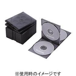 エレコム(ELECOM) CCD-JSCNQ5CBK クリアブラック Blu-ray/DVD/CDケース 標準 PS 4枚収納