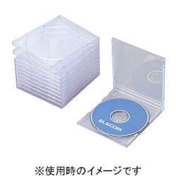 エレコム(ELECOM) CCD-JSCN10CR クリア Blu-ray/DVD/CDケース 標準 PS 1枚収納