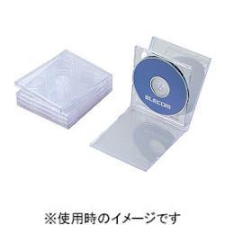 エレコム(ELECOM) CCD-JSCNW5CR クリア Blu-ray/DVD/CDケース 標準 PS 2枚収納