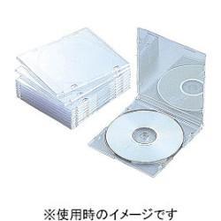 エレコム(ELECOM) CCD-JSCS10CR クリア Blu-ray/DVD/CDケース スリム PS 1枚収納