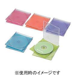 エレコム(ELECOM) CCD-JSCS10ASO 5色アソート Blu-ray/DVD/CDケース スリム PS 1枚収納