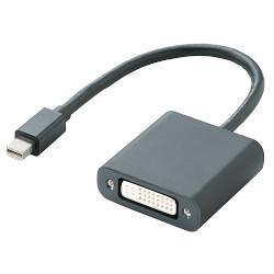 エレコム(ELECOM) AD-MDPDVIBK ブラック Mini DisplayPort-DVI 変換アダプタ