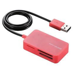 エレコム(ELECOM) MR-A39NRD レッド 小型メモリリーダライタ