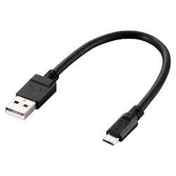 エレコム(ELECOM) MPA-AMB2U02BK ブラック microUSBケーブル 2A対応 0.2m