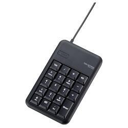 エレコム(ELECOM) TK-TCM014BK ブラック コンパクトUSBテンキーパッド 2ポート USB2.0ハブ付き