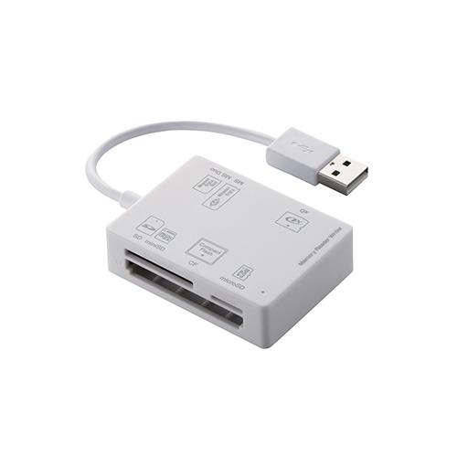 エレコム(ELECOM) MR-A012WH ホワイト メモリリーダライタ 56+2メディア対応