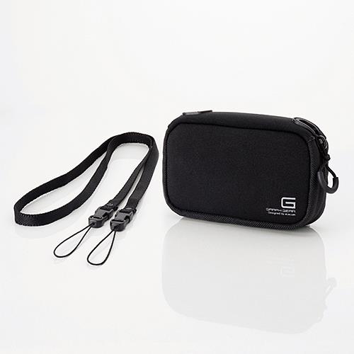 エレコム(ELECOM) DGB-062BK ブラック GRAPH GEAR デジタルカメラケース ソフトタイプ