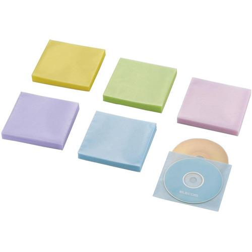 エレコム(ELECOM) CCD-NWB120ASO アソートカラー Blu-ray・CD・DVD対応不織布ケース スタンダード