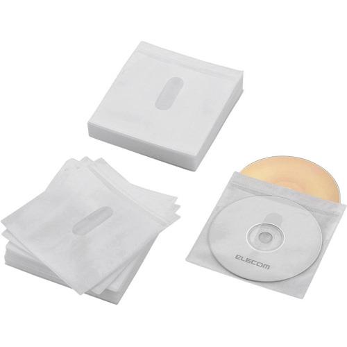 エレコム(ELECOM) CCD-NIWB120WH ホワイト Blu-ray・CD・DVD対応不織布ケース タイトルカード