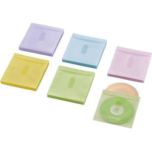 エレコム(ELECOM) CCD-NIWB120ASO アソートカラー Blu-ray･CD･DVD対応不織布ケース タイトルカード
