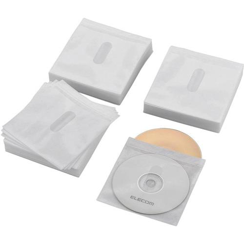 エレコム(ELECOM) CCD-NIWB240WH ホワイト Blu-ray･CD･DVD対応不織布ケース タイトルカード