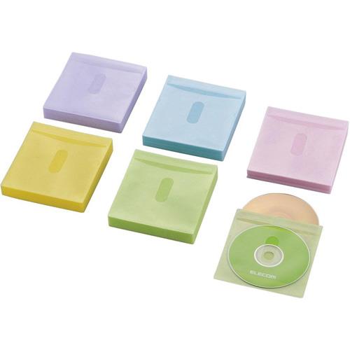エレコム(ELECOM) CCD-NIWB240ASO アソートカラー Blu-ray･CD･DVD対応不織布ケース タイトルカード