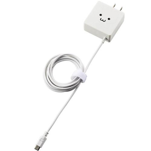 エレコム(ELECOM) MPA-ACMBC154WF スマートフォン・タブレット用充電器 ケーブル一体タイプ