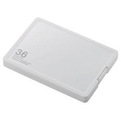 エレコム(ELECOM) CMC-SDCPP36WH ホワイト SD/microSDカードケース プラスチックタイプ