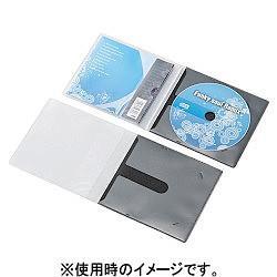 エレコム(ELECOM) CCD-DPC30BK ブラック スリムケース 1枚収納 30セット