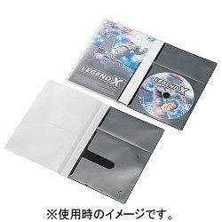 エレコム(ELECOM) CCD-DPD10BK ブラック スリムケース 1枚収納 10セット