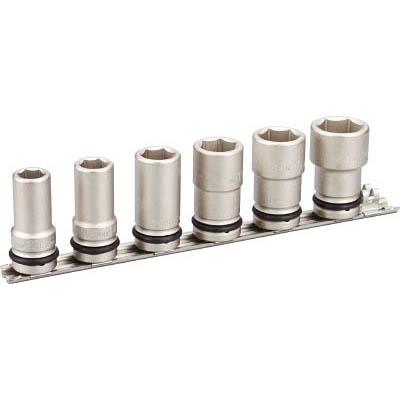 TONE(トネ) HNV406L インパクト用ロングソケットセット ホルダー付 6pcs