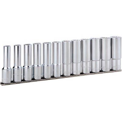 TONE(トネ) HDL412 ディープソケットセット 12角・ホルダー付 12pcs