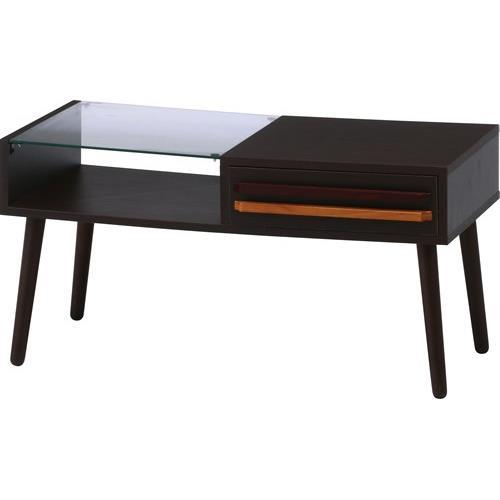 不二貿易 【組立品】リビングテーブル オスロ DBR 10035【代引・日時指定・キャンセル不可・北海道沖縄離島配送不可】