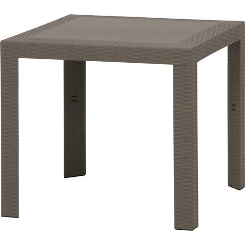 不二貿易 【組立品】ステラ テーブル 80角 グレー 12287 グレー 49922【代引・日時指定・キャンセル不可・北海道沖縄離島配送不可】